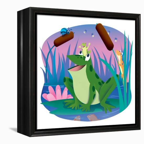 Bully and Peep - Humpty Dumpty-Robin Boyer-Framed Premier Image Canvas