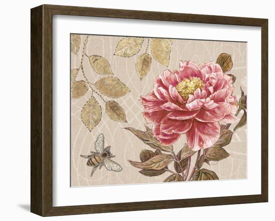 Bumble Bee and Peony-Chad Barrett-Framed Art Print