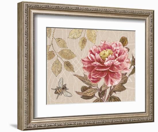 Bumble Bee and Peony-Chad Barrett-Framed Art Print