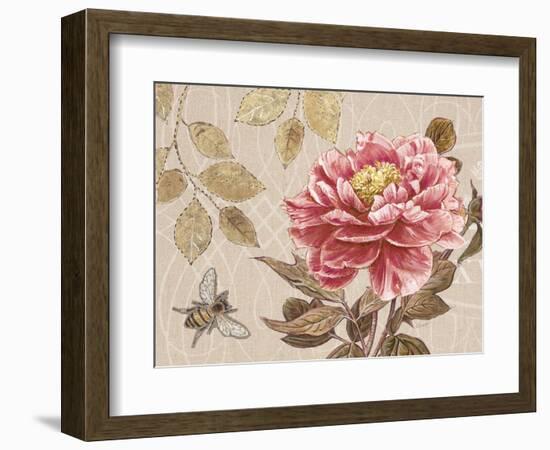 Bumble Bee and Peony-Chad Barrett-Framed Art Print