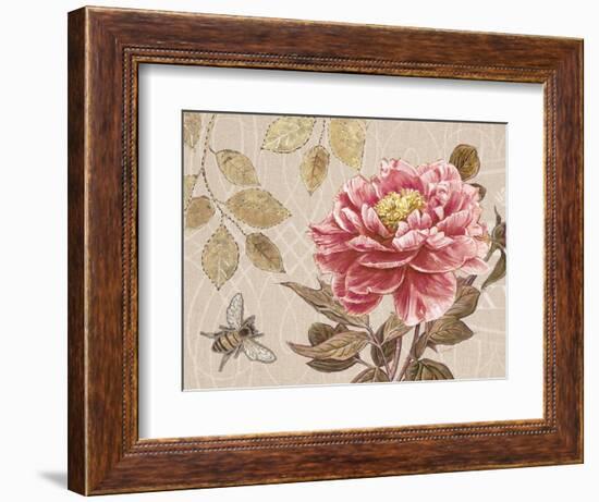 Bumble Bee and Peony-Chad Barrett-Framed Art Print