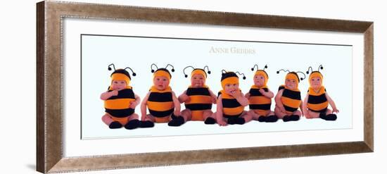 Bumblebee Babies-Anne Geddes-Framed Art Print