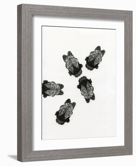 Bumblebees' Meeting, 2013-Bella Larsson-Framed Giclee Print