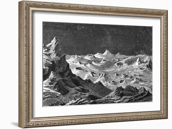 Bumpy Lunar Landscape-null-Framed Art Print