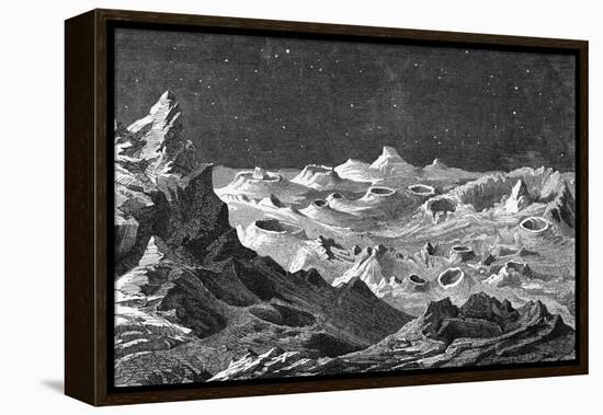 Bumpy Lunar Landscape-null-Framed Stretched Canvas