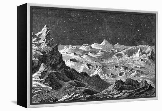 Bumpy Lunar Landscape-null-Framed Stretched Canvas
