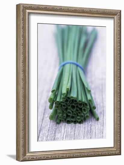 Bunch of Chives-Maxine Adcock-Framed Photographic Print