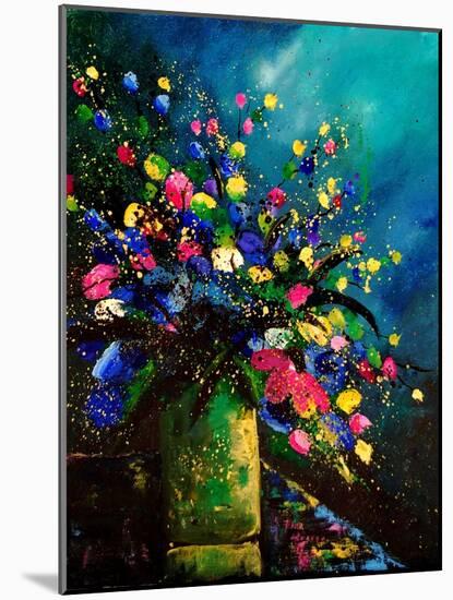 Bunch of Flowers 0807-Pol Ledent-Mounted Art Print