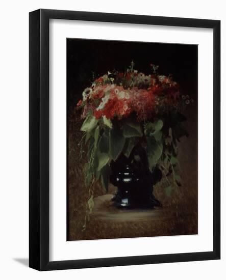 Bunch of Flowers. Phloxes, 1884-Ivan Nikolayevich Kramskoi-Framed Giclee Print