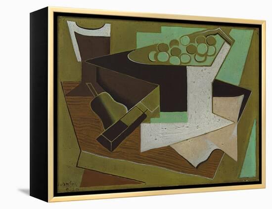 Bunch of Grapes and a Pear; Grappe De Raisin Et Poire, 1920 (Oil on Canvas)-Juan Gris-Framed Premier Image Canvas