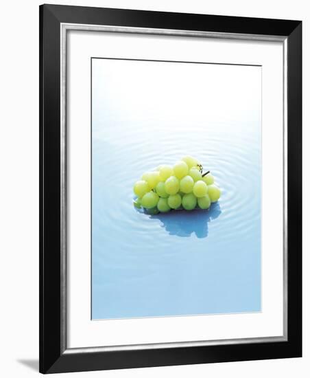 Bunch of Grapes Floating on Water-null-Framed Photographic Print