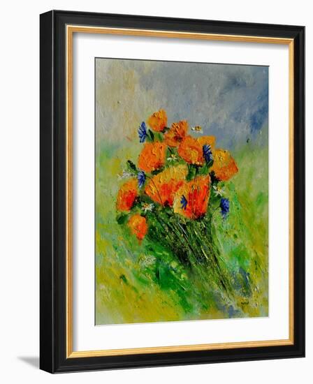 Bunch Of Poppies-Pol Ledent-Framed Art Print