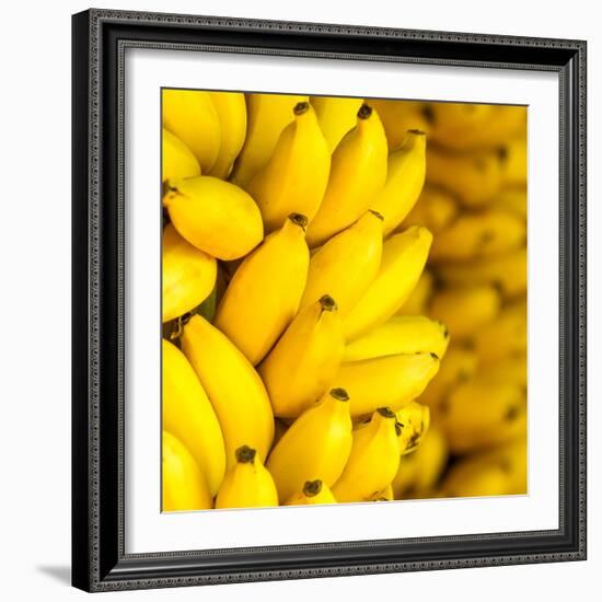 Bunch of Ripe Bananas Background-mazzzur-Framed Photographic Print