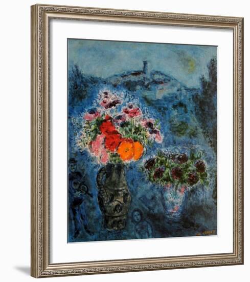 Bunch of Violets-Marc Chagall-Framed Art Print