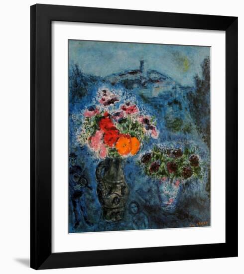 Bunch of Violets-Marc Chagall-Framed Art Print