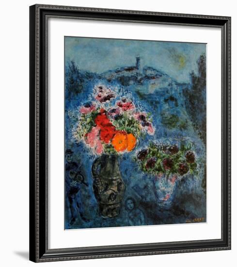 Bunch of Violets-Marc Chagall-Framed Art Print