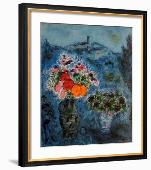 Bunch of Violets-Marc Chagall-Framed Art Print