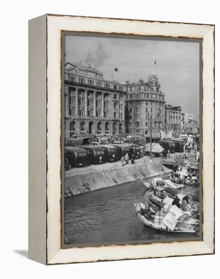 Bund from Jetty Area-Carl Mydans-Framed Premier Image Canvas