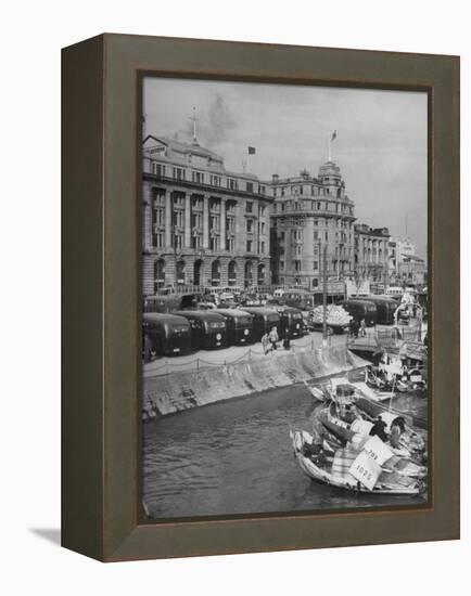 Bund from Jetty Area-Carl Mydans-Framed Premier Image Canvas