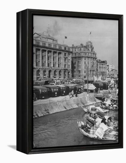 Bund from Jetty Area-Carl Mydans-Framed Premier Image Canvas