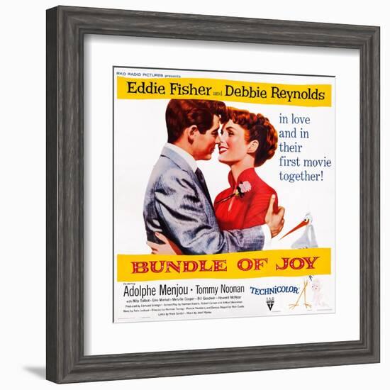 Bundle of Joy, Eddie Fisher, Debbie Reynolds, 1956-null-Framed Art Print