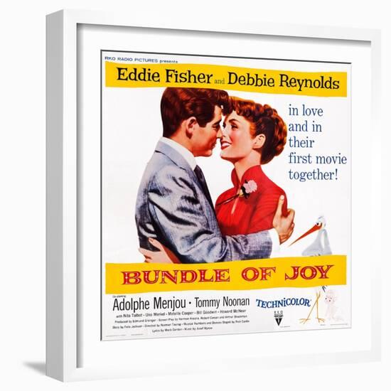 Bundle of Joy, Eddie Fisher, Debbie Reynolds, 1956-null-Framed Art Print