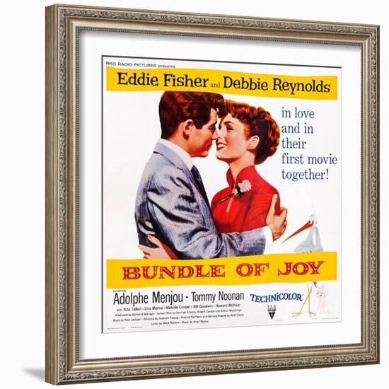 Bundle of Joy, Eddie Fisher, Debbie Reynolds, 1956-null-Framed Premium Giclee Print