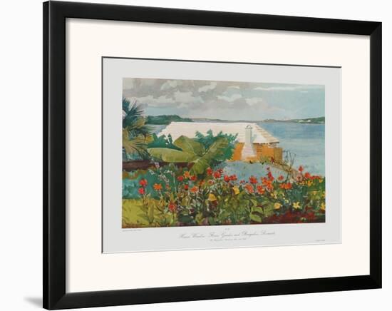 Bungalow Bermuda-Winslow Homer-Framed Art Print
