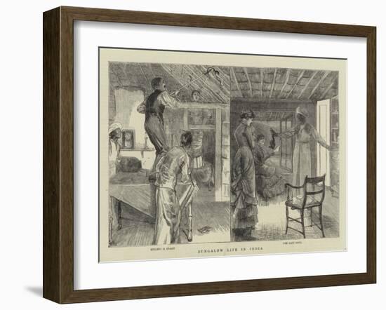 Bungalow Life in India-null-Framed Giclee Print