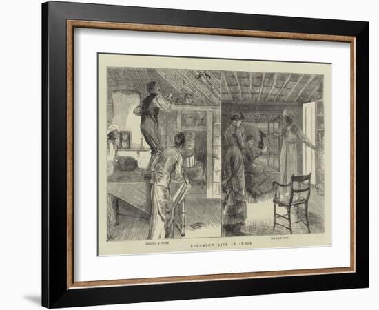 Bungalow Life in India-null-Framed Giclee Print