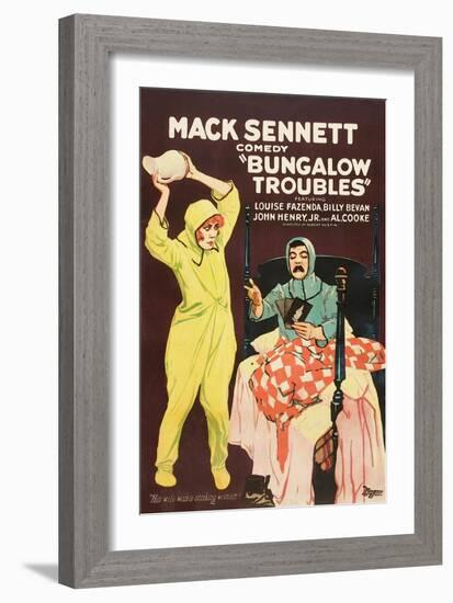 Bungalow Troubles-Mack Sennett-Framed Art Print