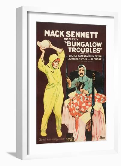 Bungalow Troubles-Mack Sennett-Framed Art Print