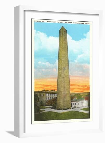 Bunker Hill Monument, Charlestown, Mass.-null-Framed Art Print