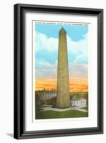 Bunker Hill Monument, Charlestown, Mass.-null-Framed Art Print