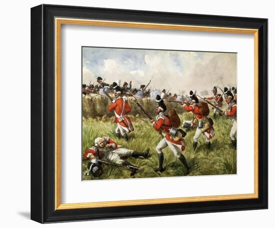 Bunker's Hill, 1775, c.1900-Richard Simkin-Framed Giclee Print