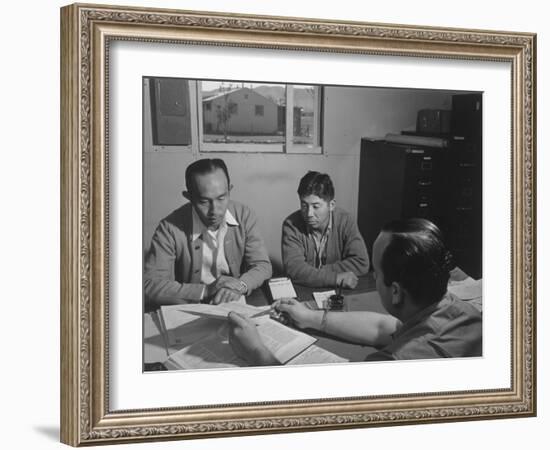 Bunkichi Hayashi, project attorney, Manzanar Relocation Center, 1943-Ansel Adams-Framed Photographic Print