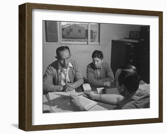 Bunkichi Hayashi, project attorney, Manzanar Relocation Center, 1943-Ansel Adams-Framed Photographic Print