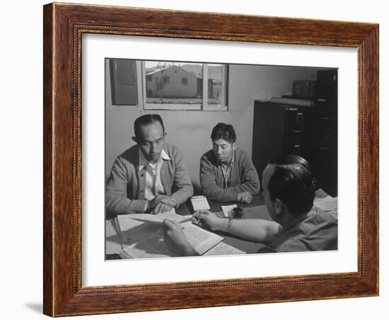 Bunkichi Hayashi, project attorney, Manzanar Relocation Center, 1943-Ansel Adams-Framed Photographic Print