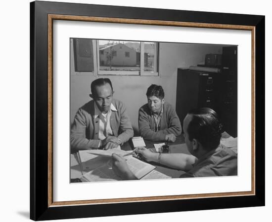 Bunkichi Hayashi, project attorney, Manzanar Relocation Center, 1943-Ansel Adams-Framed Photographic Print