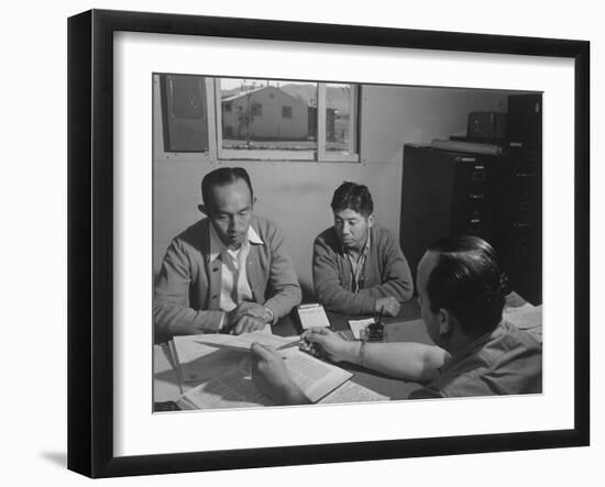 Bunkichi Hayashi, project attorney, Manzanar Relocation Center, 1943-Ansel Adams-Framed Photographic Print