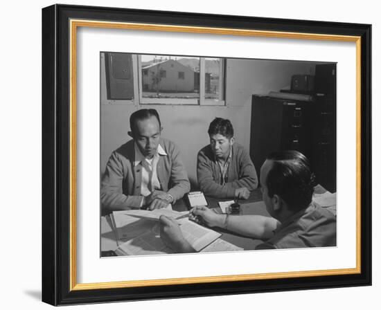 Bunkichi Hayashi, project attorney, Manzanar Relocation Center, 1943-Ansel Adams-Framed Photographic Print