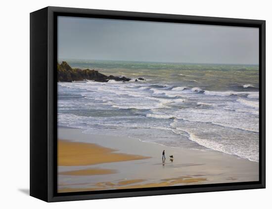 Bunmahon Strand, the Copper Coast, County Waterford, Ireland-null-Framed Premier Image Canvas