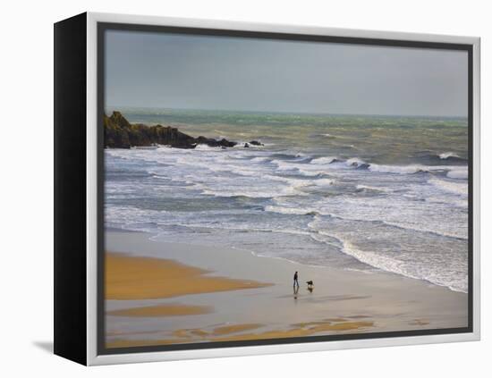 Bunmahon Strand, the Copper Coast, County Waterford, Ireland-null-Framed Premier Image Canvas