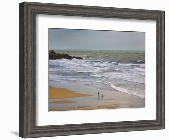 Bunmahon Strand, the Copper Coast, County Waterford, Ireland-null-Framed Photographic Print