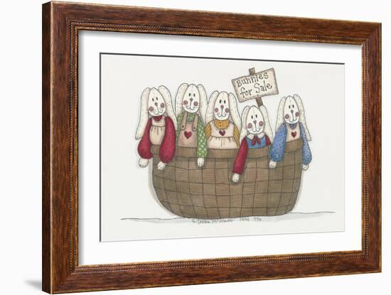 Bunnies for Sale 2-Debbie McMaster-Framed Giclee Print