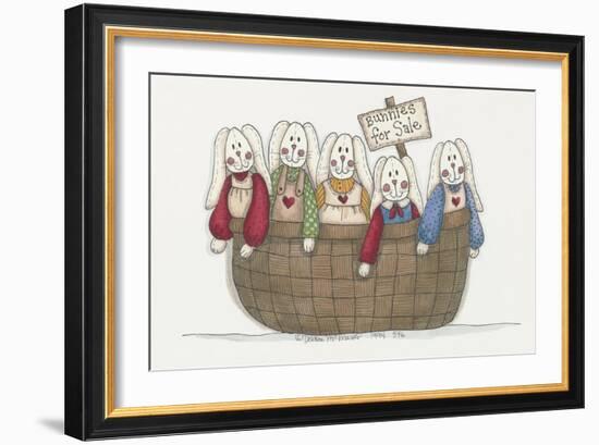 Bunnies for Sale 2-Debbie McMaster-Framed Giclee Print