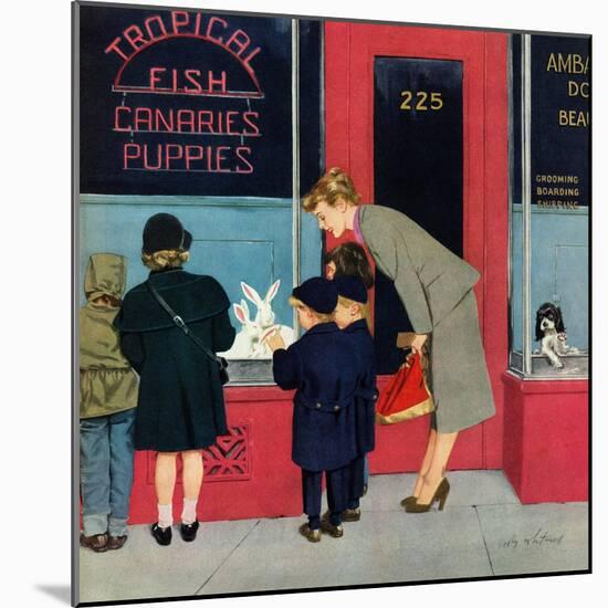 "Bunnies for Sale", April 12, 1952-M. Coburn Whitmore-Mounted Giclee Print