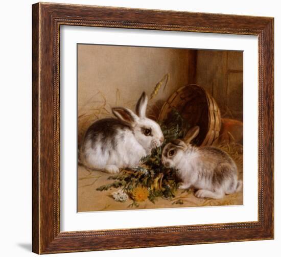 Bunnies' Meal II-Alfred Barber-Framed Art Print