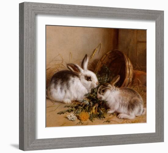 Bunnies' Meal II-Alfred Barber-Framed Art Print