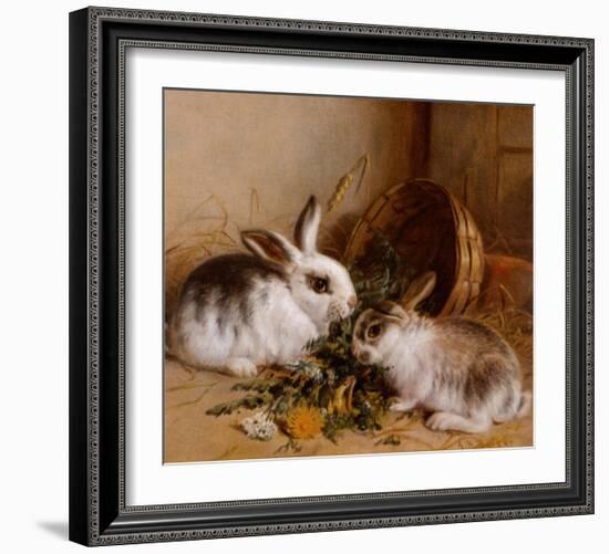 Bunnies' Meal II-Alfred Barber-Framed Art Print